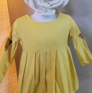 Yellow 3t/4t fall dress